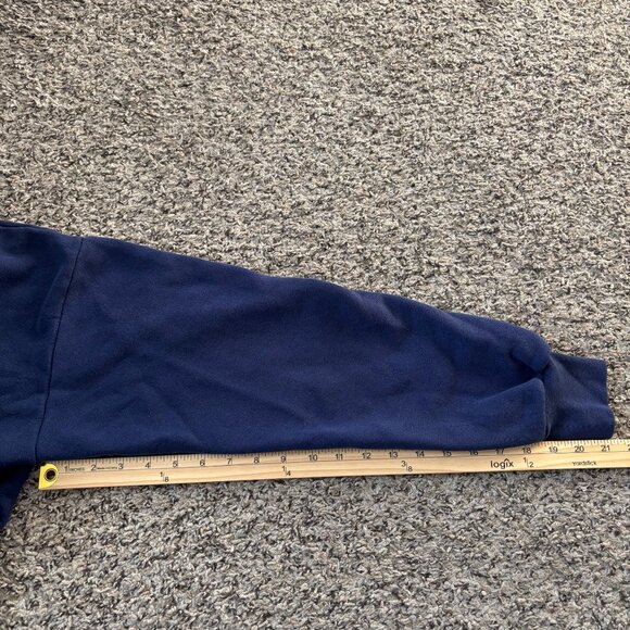 Vintage USA Washington DC Navy Blue Sweatshirt Large Made In USA Pullover Crewne - Picture 7 of 7